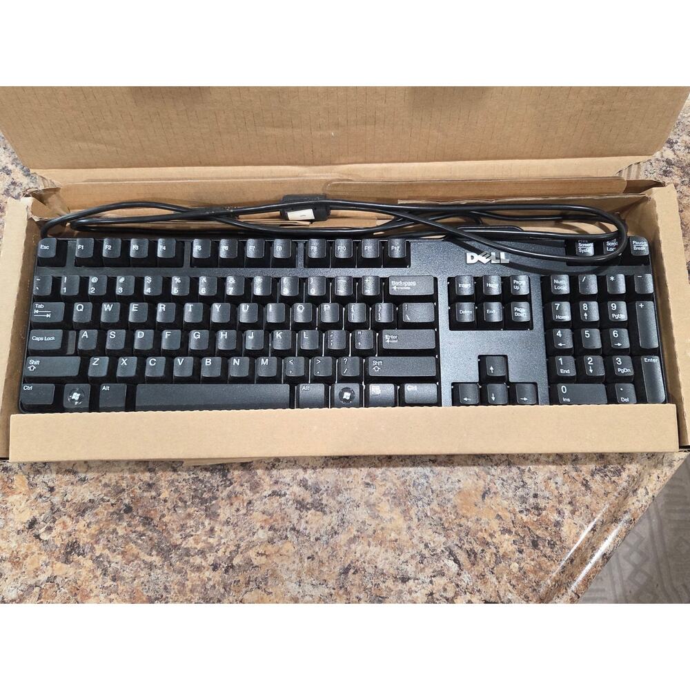 Dell Keyboard L100 USB Wired Black Standard 104 Key Genuine Tested